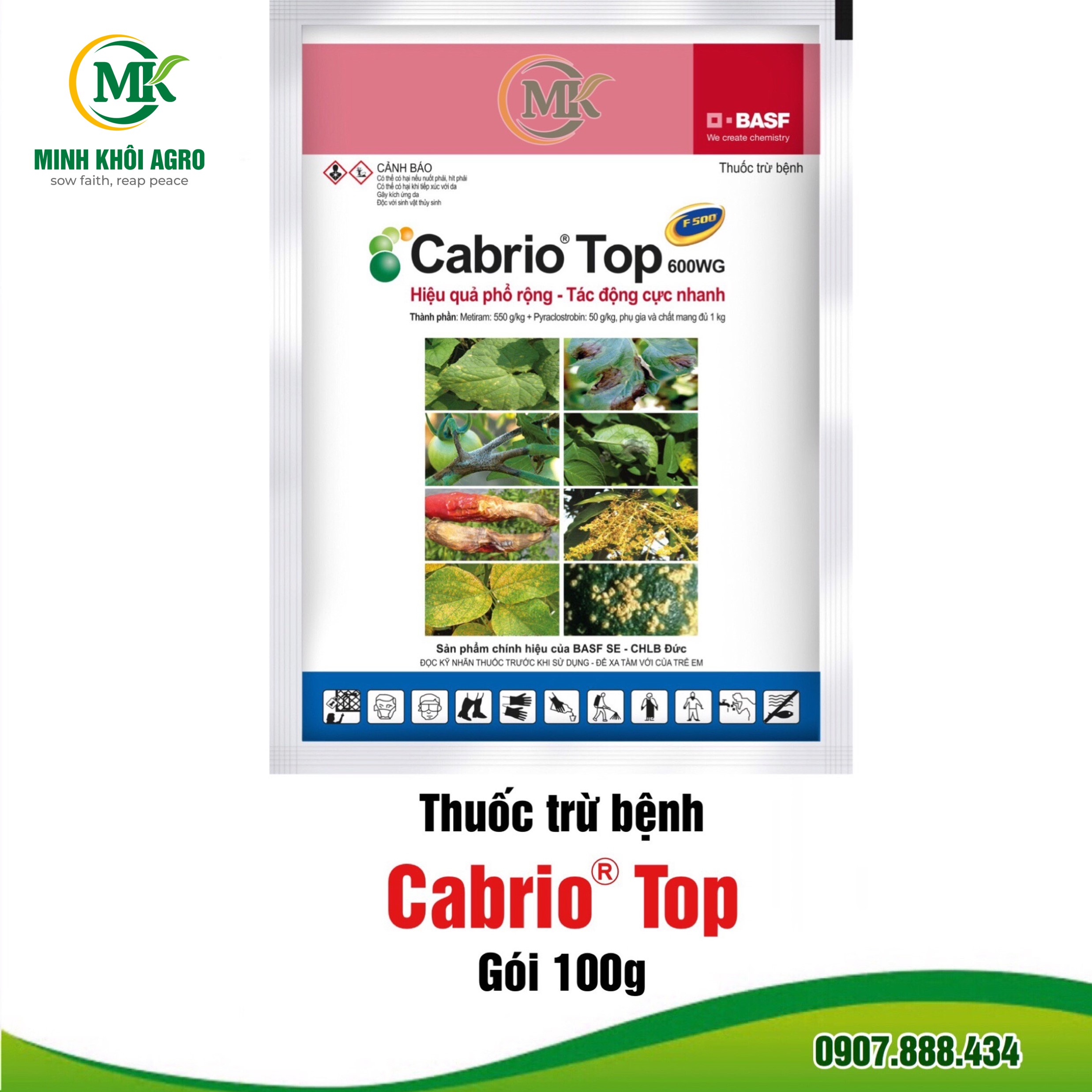 Thuốc trừ bệnh Cabrio Top 600WG